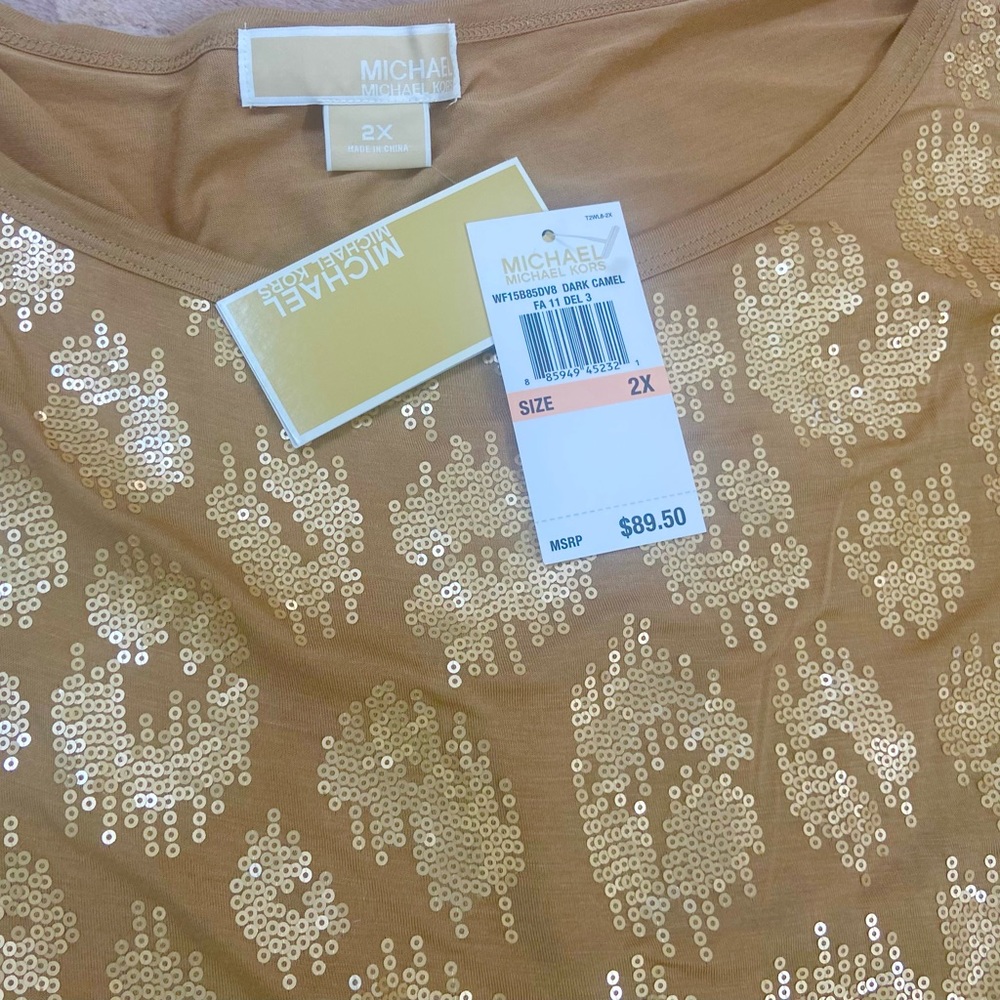 NWT Michael Kors plus shirt - Picture 9 of 9
